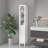 Tall Bathroom Storage Cabinet With Adjustable Shelves, Slim Design, Anti-Tip, Open Compartments, Ideal For Small Spaces And Home Organization