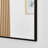 Alcantera Rectangle Metal Frame Wall Mirror - Simple and Elegant Modern Design-57059389-57059384