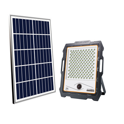 Solar Power Dusk to Dawn Outdoor Security Flood Light with Motion Sensor