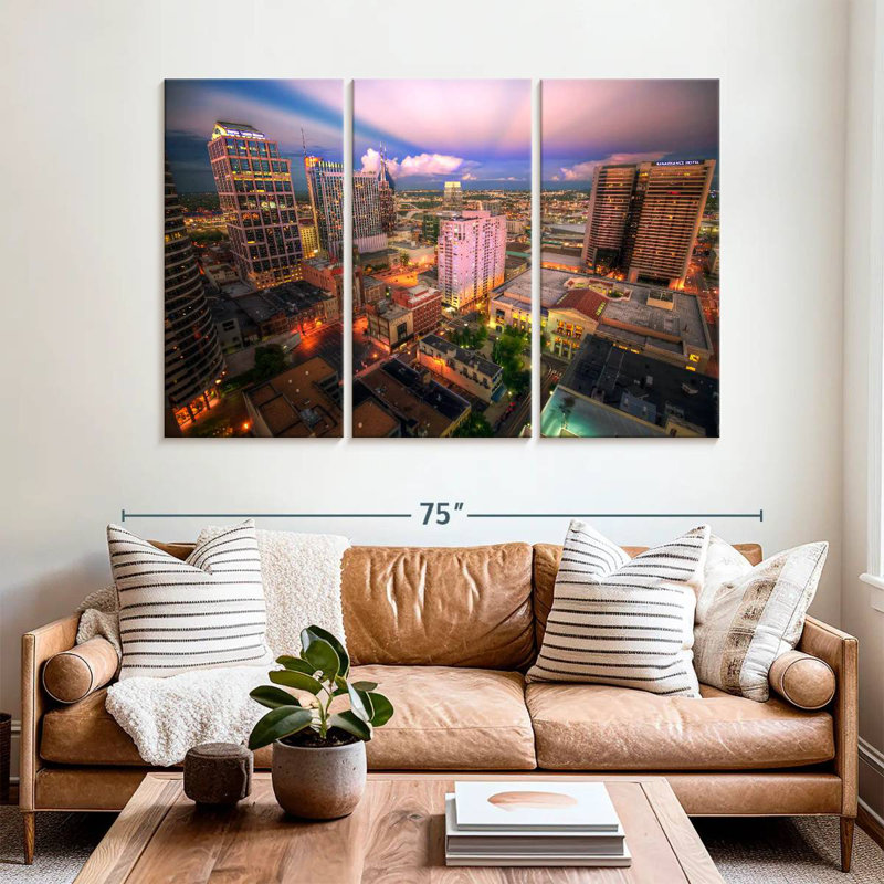 Sireci Downtown Nashville, 48" H x 74" W