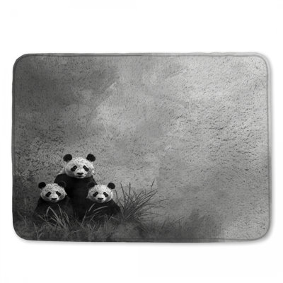Tapis de bain Family of Giant Pandas