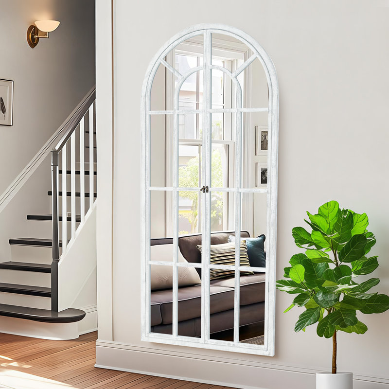 Miroir d'appoint 71 po H x 31 po, 71 po x 31 po, Blanc