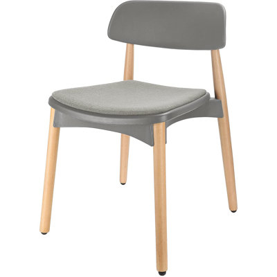 Ritter 46cm H Fabric Upholstered Side Chair in Grey