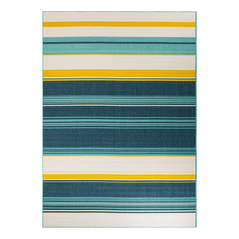 Gourlie Indoor/Outdoor Area Rug, Rectangle 10' x 14'1"