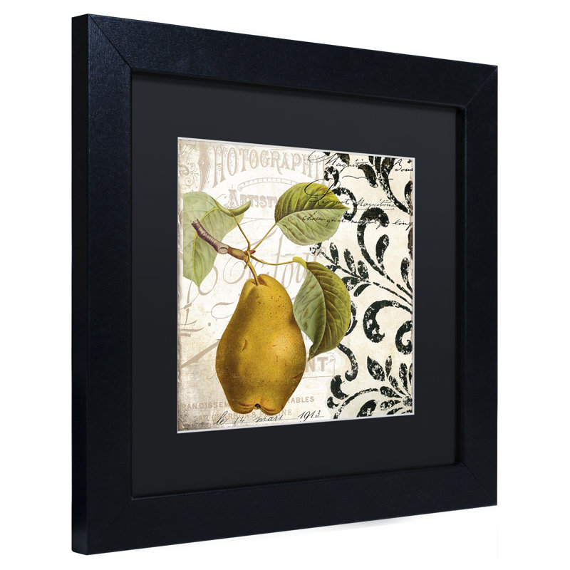 Jadaya «Les Fruits Jardin I», impression encadrée, H 11 po x l 14 po x P 0,5 po, Noir