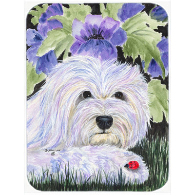 Aonan Coton De Tulear Glass Cutting Board