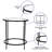Astoria Collection Round End Table, Modern Accent Table with Metal Frame-580869750