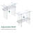 Tempered Glass Console Table with Shelf-1905166801-1934271971