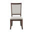 Chaise d'appoint rembourrée (ensemble de 2)