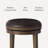  Maven Lane Alexander Swivel Backless Stool with Faux Leather Upholstery-92561087-92561091