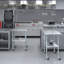 Table en acier inoxydable avec roulettes-121517486