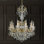 La Scala 10 Light 28in x 38in Chandelier in Etruscan Gold with Clear Radiance Crystals