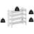 Ibbine Natural 4-Tier Stackable Shoe Rack