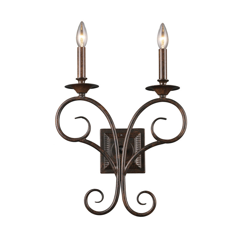 Applique murale 2 lumières Gloucester 17,5 po de hauteur - bronze vieilli