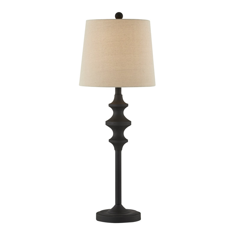 Allida 32.5" Matte Black Buffet Lamp