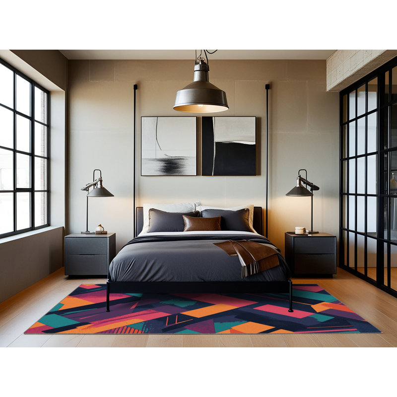 Radiant Layers Rug, Square 5'