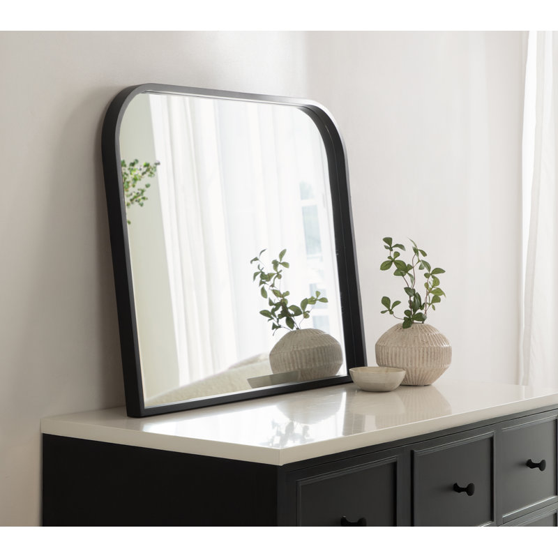 Miroir de salle de bain Travis, Noir