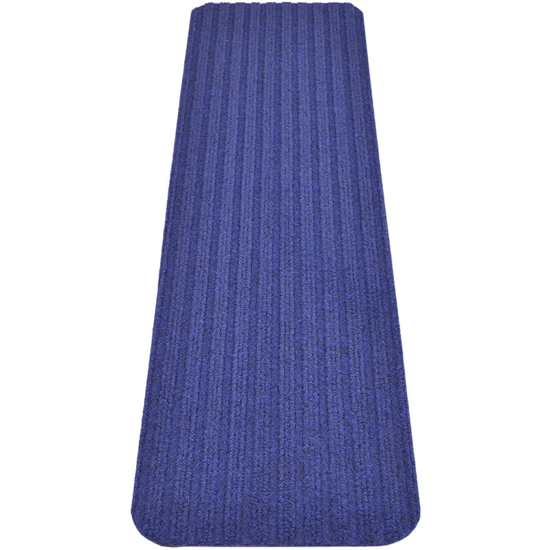 Tapis d'escalier antidérapant Orean, Brun, Rectangle 24 po x 7 po, Ensemble de 1