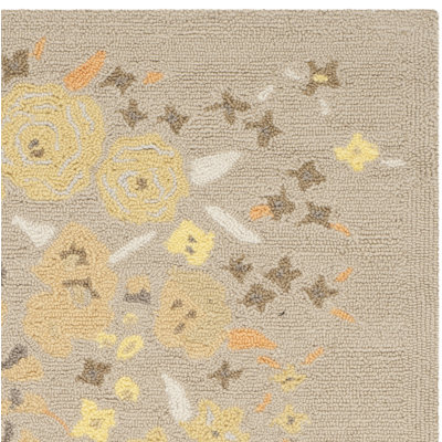 Martha Stewart Wool Pile Floral Rug