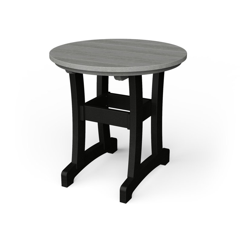 Table de salle à manger Stella, H 30 po x l 30 po x P 30 po, Bois flottant gris / noir