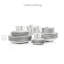 Alyas 36 Piece Bone China Dinnerware Set, Service for 6