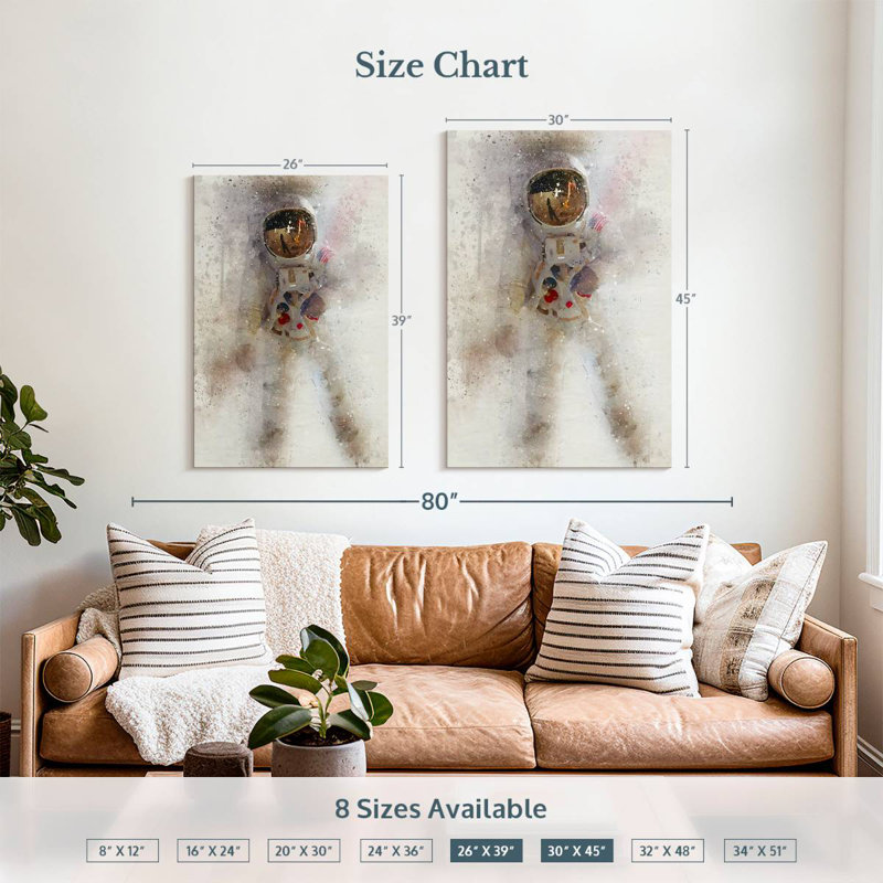 Oberle NASA Moon Man, 39" H x 26" W