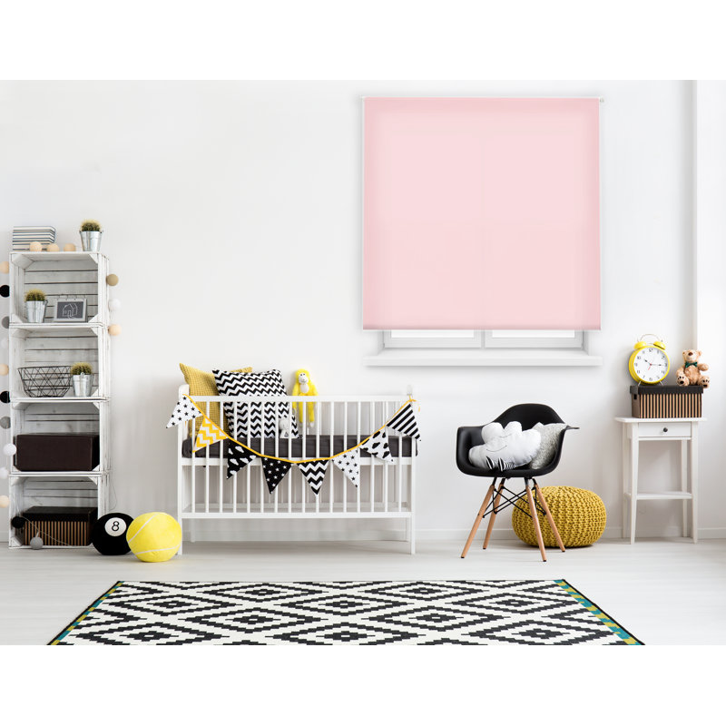 Semi Sheer Roller Shade, 175cm L x 100cm W, Pink