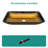 Bathroom Vessel Sink Above Counter Amber Gold Gradient Tempered Glass Bowl Square Sink For Bathroom-124005770