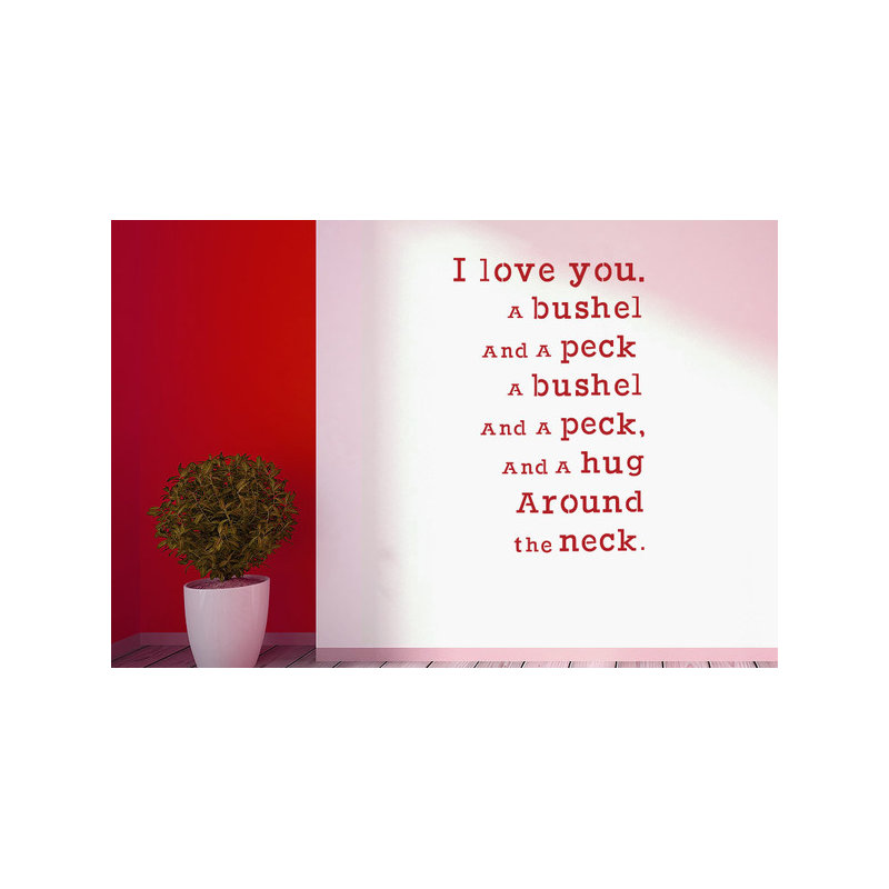 Non-Wall Damaging Wall Decal, Dark Red, Large