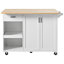 Îlot de cuisine avec comptoir pliable (sans tabouret inclus)-1333560996