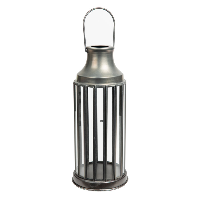 Lanterne en fer, H 15 po x l 6,3 po x P 6,3 po