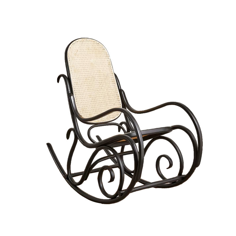 Chaise berçante Casual, Noir