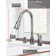 Single Handle Pull Down Kitchen Faucet with Soap/Lotion Dispenser