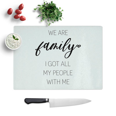 We Are Family Chopping Board