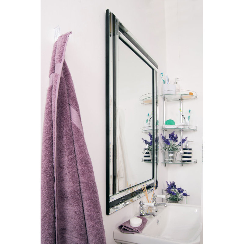 Gee Glass Flat Wall Mirror, 100cm H x 70cm W