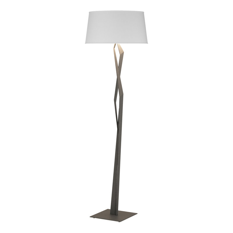 Facet 66" Novelty Floor Lamp, Natural Iron, Natural Anna