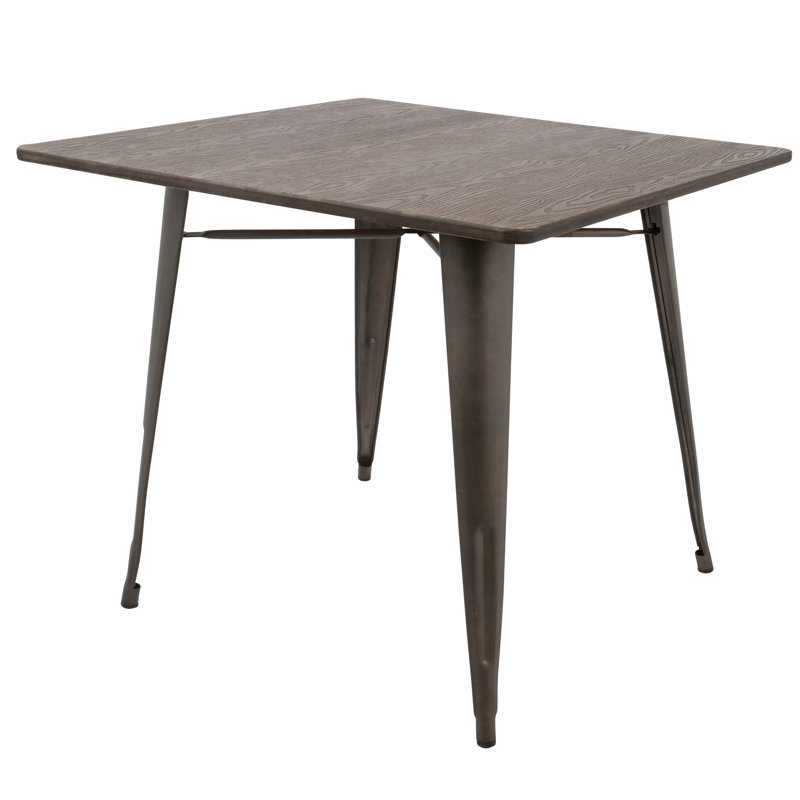 Table de salle à manger Industrial-Farmhouse antique et espresso par LumiSource