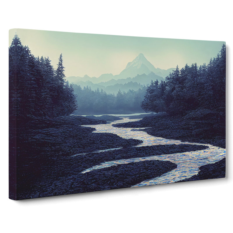 Unforgettable Forest River - Wrapped Canvas, 40cm H x 60cm W x 3cm D