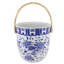 Blue & White Peony Blossom Ice Bucket