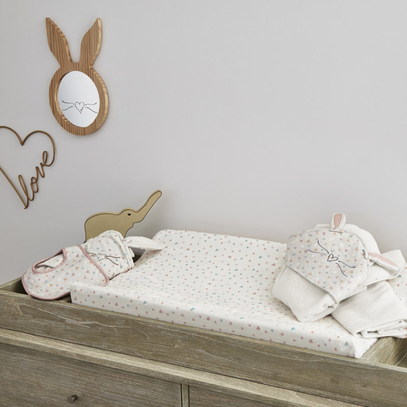 Décoration murale en forme de cœur en coton en forme de cœur love 3d
