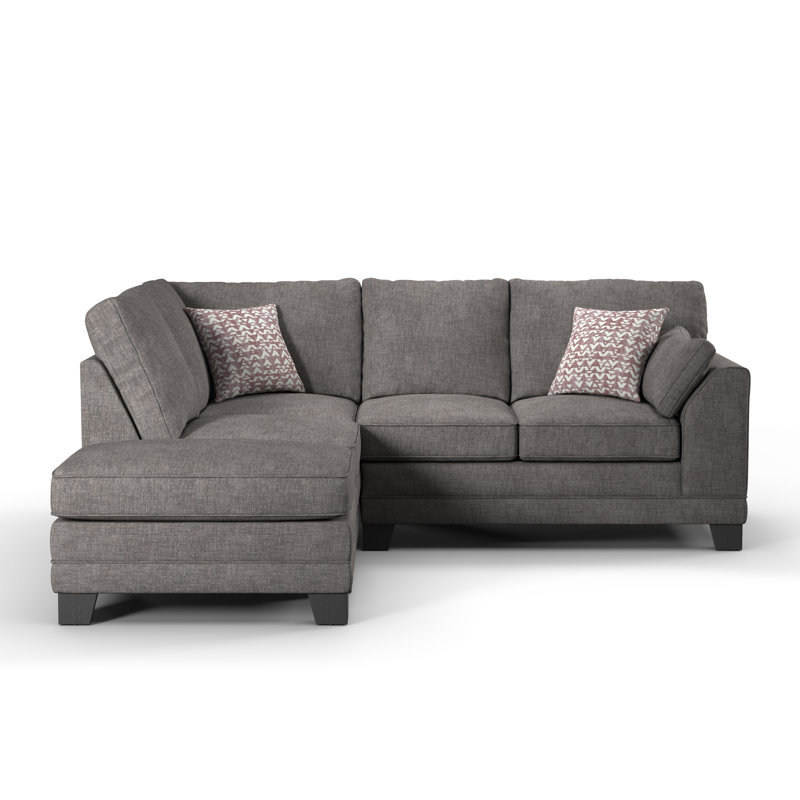 Atenas 2 - Piece Living Room Set, Left Hand Facing, Charcoal