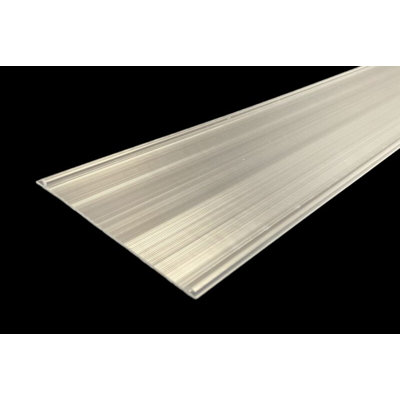 Clear Ribbed Acrylic Under Cabinet Light Cover | Multiple Lengths! | Width: 5 1/4" | Clear Prismatic