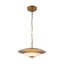 Suspension Prescott de 40,6 cm (16 po) en laiton vintage à intensité variable avec verre opale mat.-134255625