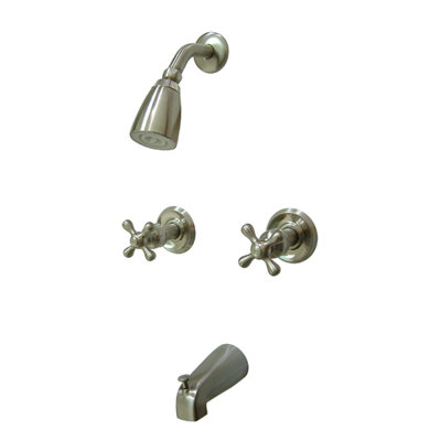 Kingston Brass Victorian Double-Handle Tub and Shower Faucet