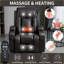 Fauteuil inclinable électrique pour personnes âgées, capacité de 350 lb avec massage, chaleur, USB et amp; Porte-gobelets | Noyer brun-1236412866