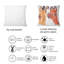 Coussin décoratif imprimé «White Bride With Orange Bridesmaids - Glam»-1958232133