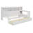 Wooden Twin Size Daybed with Storage Shelves, Multi-functional Bed with Two Storage Drawers-1625867465