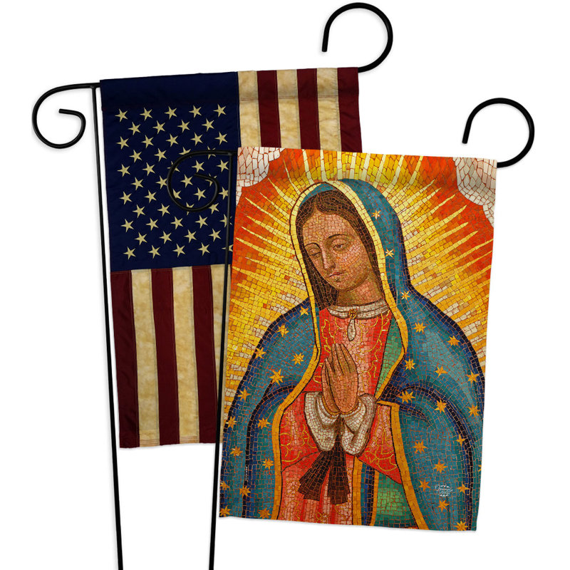 Drapeau de jardin 2 côtés en polyester 18,5 x 13 po
