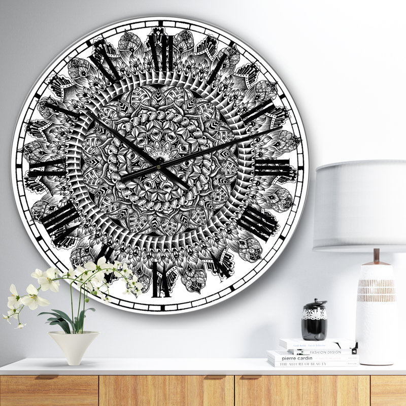 Mandala - grande horloge murale traditionnelle, Petit