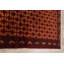Tapis rouge en laine noué à la main de conception unique 3 pi 3 po x 6 pi 3 po Waqar